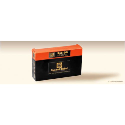 Патрон RWS, кал.9,3x64, тип пули: TUG (UNI), вес: 19,0 g/293 grs