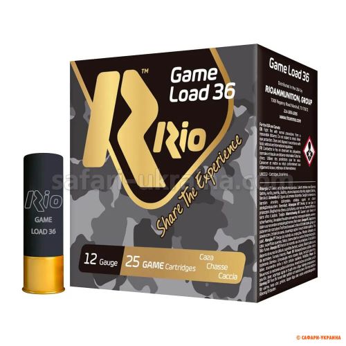Патрон RIO Game Load-36 FW NEW, кал. 12/70, №3 (3.5 мм),  36 г