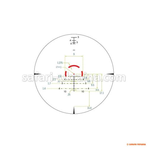 Прицел Vortex Strike Eagle 1-8x24, сетка AR-BDC3, c подсветкой