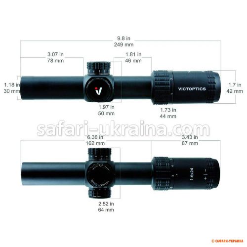 Прицел Vector Optics S6 1-6X24 (30 мм) Illum. SFP 