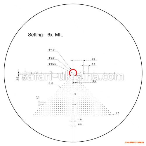 Прицел Vector Optics S6 1-6X24 (30 мм) Illum. SFP 