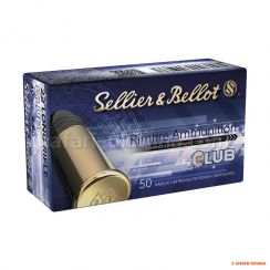 Патрон Sellier & Bellot Club кал .22 LR, куля LRN, вага 2.6 г/40 гр (1 шт)