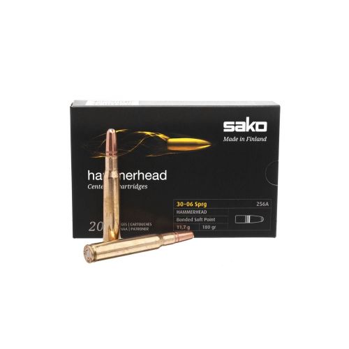 Патрон Sako Hammerhead, кал.30-06 Sprg, тип кулі SP, вага 11,7 gr/180,55 grs 