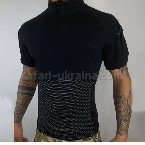 Тактична сорочка (убакс) короткий рукав, чорний 