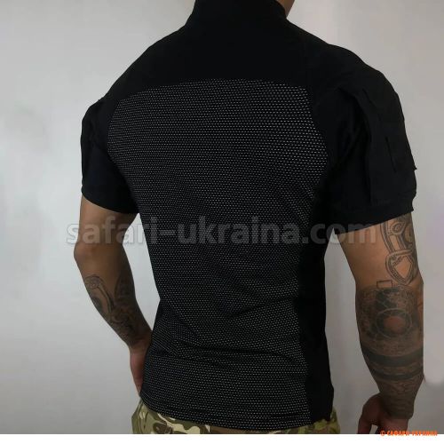 Тактична сорочка (убакс) короткий рукав, чорний 