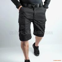 Міцні шорти із накладними кишенями, чорний