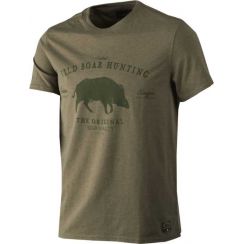Охотничья футболка Seeland Aiden printed T-shirt, цвет: Duffel Green