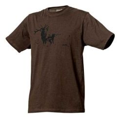 Футболка з коротким рукавом Seeland Printed, бавовняна, коричнева