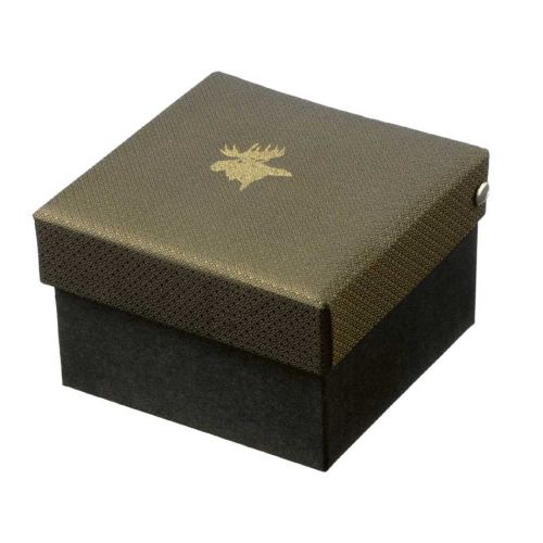 Чоловіча краватка Seeland Tie with motif, зелена з малюнком лося 