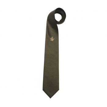 Мужской галстук Seeland Tie with motif, зелёный с рисунком лося