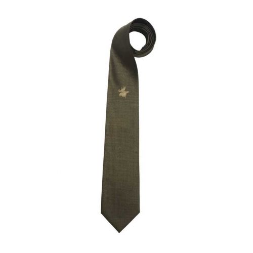 Чоловіча краватка Seeland Tie with motif, зелена з малюнком лося 