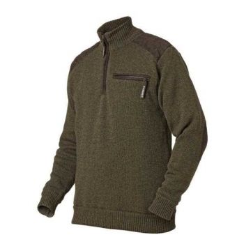 Шерстяний вітрозахисний светр Seeland Marius, коричневий