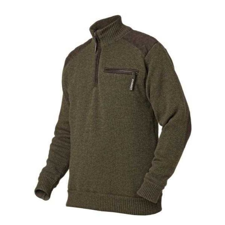 Шерстяной ветрозащитный свитер Seeland Marius, коричневый