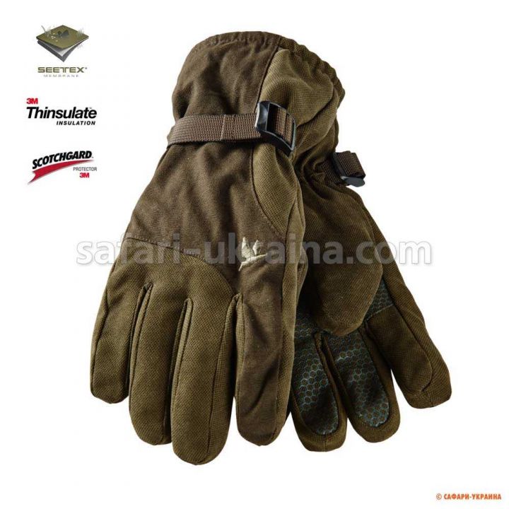 Перчатки охотничьи Seeland Helt Gloves, цвет Grizzly brown, мембрана SEETEX®, утеплитель Thinsulate™