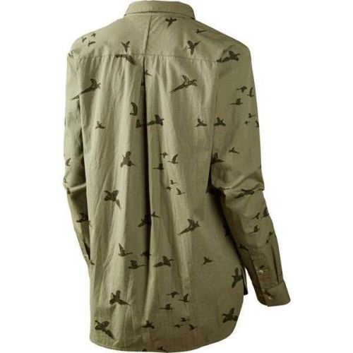 Хлопковая рубашка женская Seeland Pheasant Lady shirt, цвет Dusky green