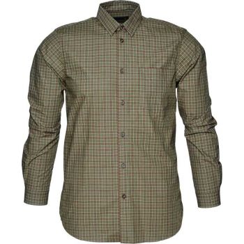 Сорочка мисливська Seeland Colin L/S Shirt B/U, колір Forest night check