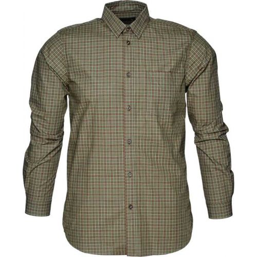 Сорочка мисливська Seeland Colin L/S Shirt B/U, колір Forest night check 