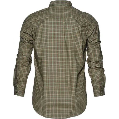 Сорочка мисливська Seeland Colin L/S Shirt B/U, колір Forest night check 