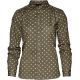 Хлопковая рубашка женская Seeland Erin Lady shirt, цвет Green Tile