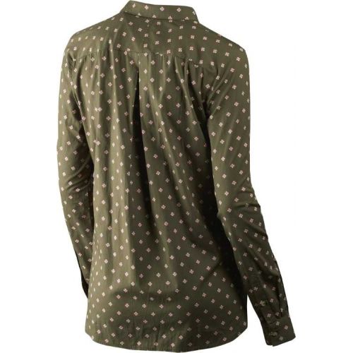 Хлопковая рубашка женская Seeland Erin Lady shirt, цвет Green Tile