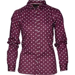 Бавовняна сорочка жіноча Seeland Erin Lady shirt, колір Chocolate Tile