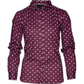 Бавовняна сорочка жіноча Seeland Erin Lady shirt, колір Chocolate Tile