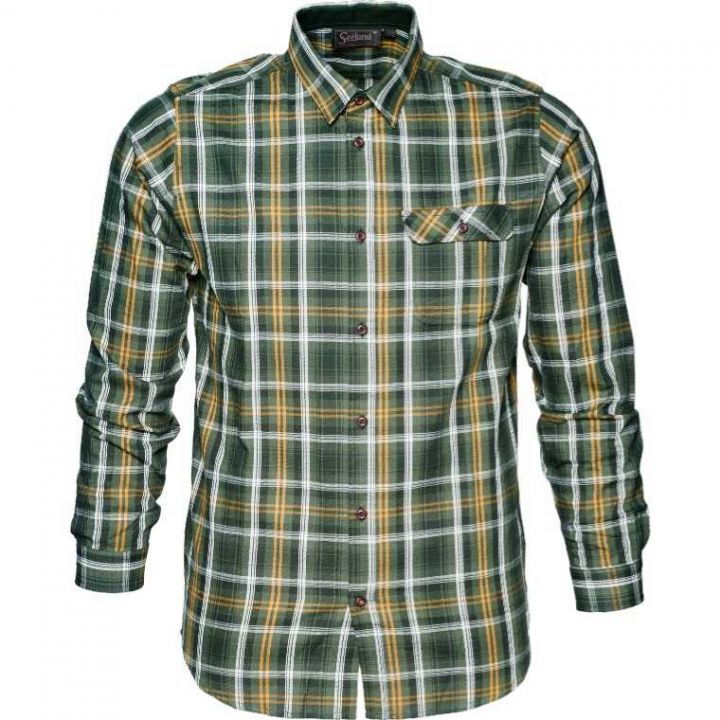 Рубашка охотничья в клетку Seeland Gibson shirt, цвет Forest Green