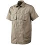 Рубашка из 100% хлопка Seeland Karoo, с коротким рукавом, цвет хаки
