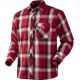 Фланелевая рубашка мужская Seeland Moscus shirt, цвет Chili red