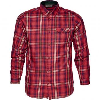 Рубашка охотничья в клетку Seeland Helt Shirt, цвет Biking red check
