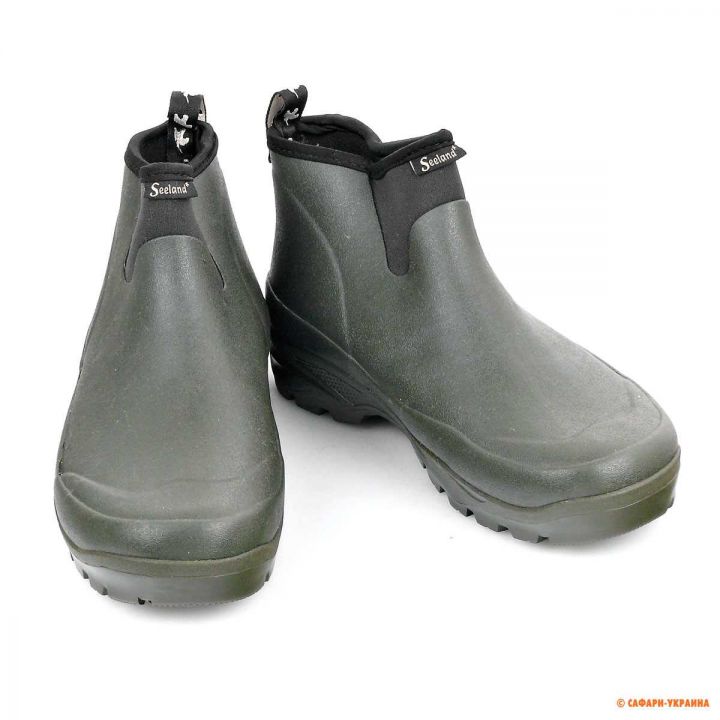 Резиновые ботинки Seeland Rainy 6,5, высота 16,5 см, темно-зелёные