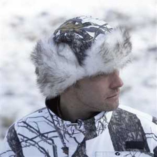 Шапка вушанка для полювання Seeland Grizzly, колір: зимовий ліс 