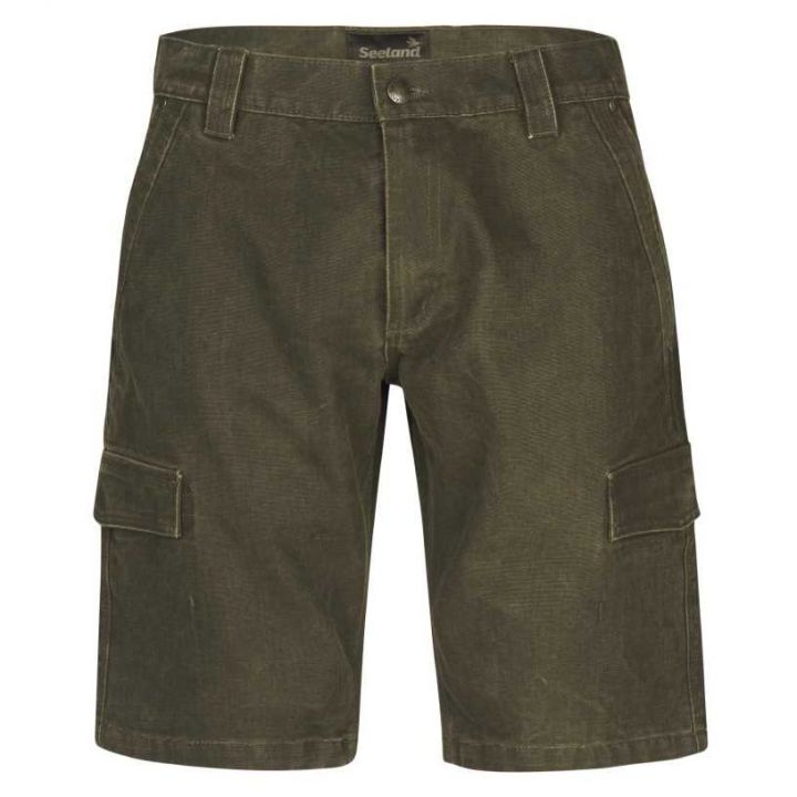 Мисливські шорти Seeland Flint Shorts, 100% бавовна, колір Dark Olive 