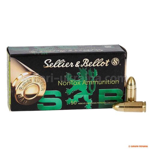 Патрон Sellier & Bellot Nontox, кал. 9x19 мм, TFMJ, 124 grs. / 8,0 gr. (1 шт.) Патрон Sellier & Bellot Nontox, кал. 9x19 мм, TFMJ, 124 grs. / 8,0 gr. (1 шт.)