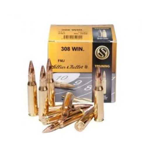 Патрон Sellier & Bellot кал.308 Win(7,62/51) куля FMJ,  маса 11,7 gr./180 grs. (за шт.) 