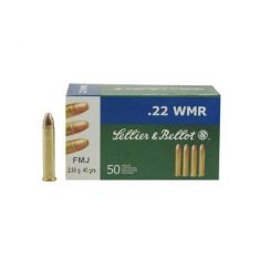 Патрон Sellier & Bellot, кал.22WMR FMJ, вес: 2,6 г