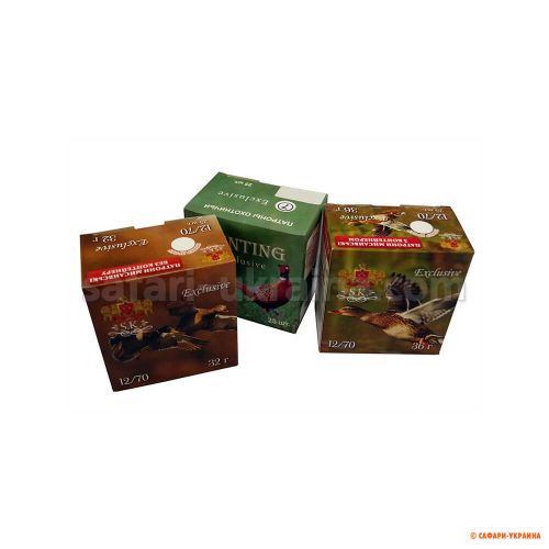 Дробовий патрон S.K. Hunting Exclusive, кал.12/70, дріб №5, 32 г (без контейнеру) 