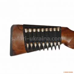 Патронташ на приклад Spika для 9 нарізних патронів, чорний