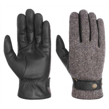 Перчатки мужские кожаные Stetson Gloves Goat Nappa/Woolrich, 9497205-1