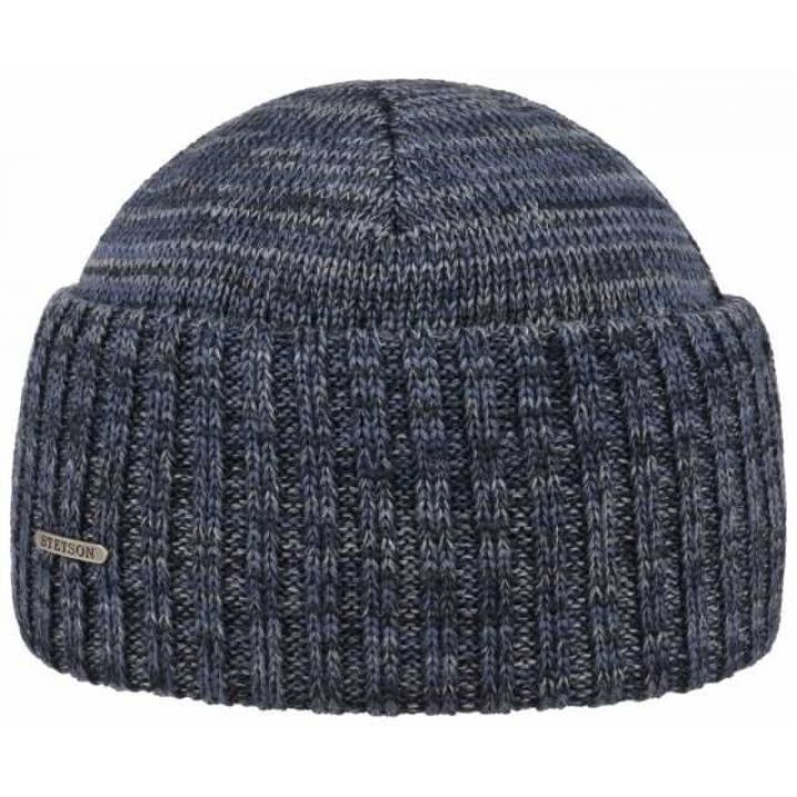 Шерстяна шапка чоловіча Stetson Beanie Virgin Wool Melange, 8519303-25 