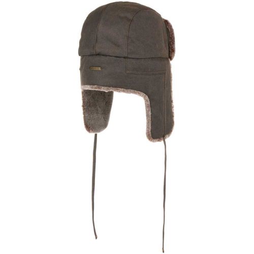 Шапка вушанка чоловіча зимова Stetson Bomber Cap CO/PES Fake Fur, 9231104-6 