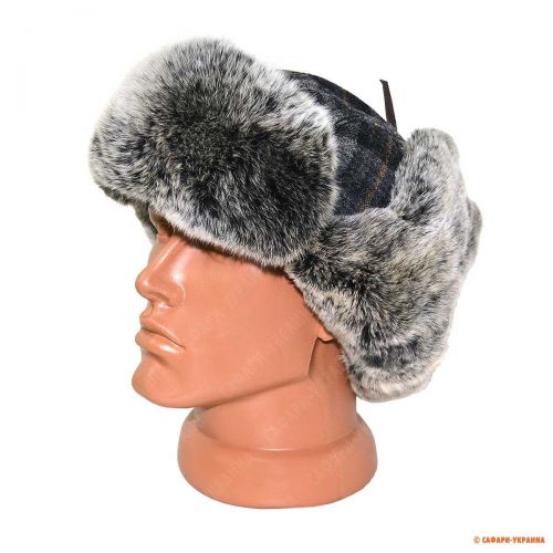 Мужская шапка ушанка Stetson Stevens, натуральный мех кролика