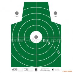 Мішень для пристрілки зброї, розмір 42х54 см