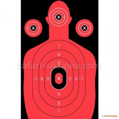 Мишень глянцевая Силуэт, размер 30х47 см