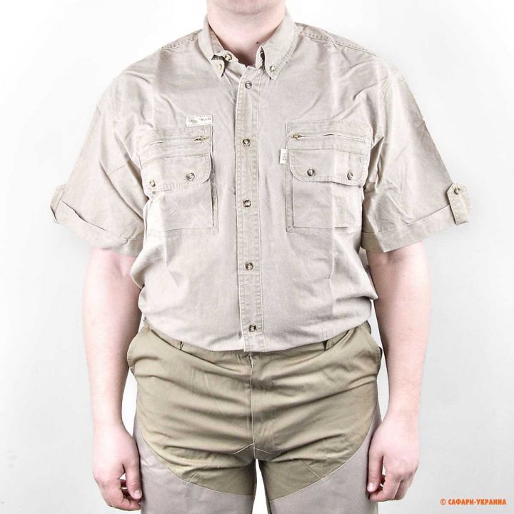 Сорочка з коротким рукавом для сафарі Tag Safari Bush, 100% бавовна, пісочна 