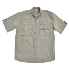 Сорочка з коротким рукавом для сафарі Tag Safari Bush, 100% бавовна, бежева