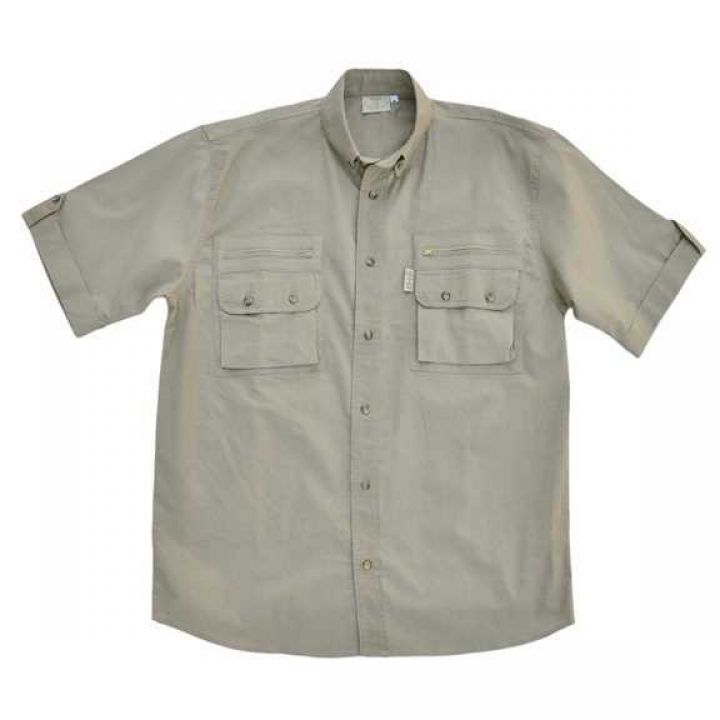 Сорочка з коротким рукавом для сафарі Tag Safari Bush, 100% бавовна, бежева 