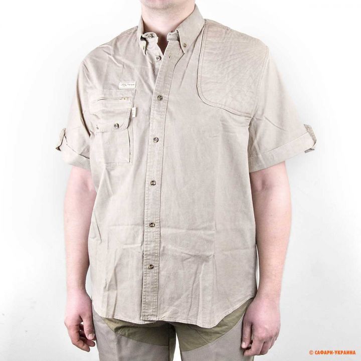 Сорочка з коротким рукавом для стрільби Tag Safari L-Hand Hunter, 100% бавовна, пісочна 