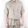 Рубашка для сафари из 100% хлопка Tag Safari Men`s hunter shirt, песочная