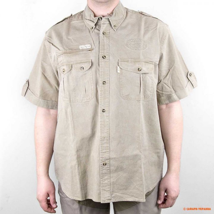 Сорочка з коротким рукавом для сафарі Tag Safari Safari, 100% бавовна, пісочна 